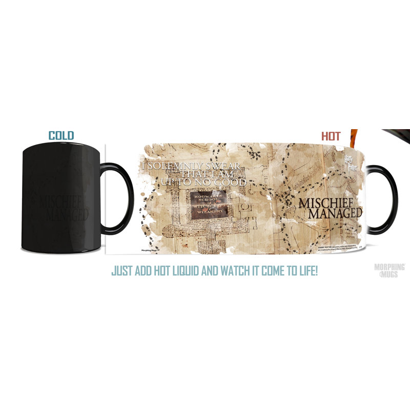 World of Harry Potter Marauder's Map Morphing Mugs Heat-Changing Drinkware - 11oz