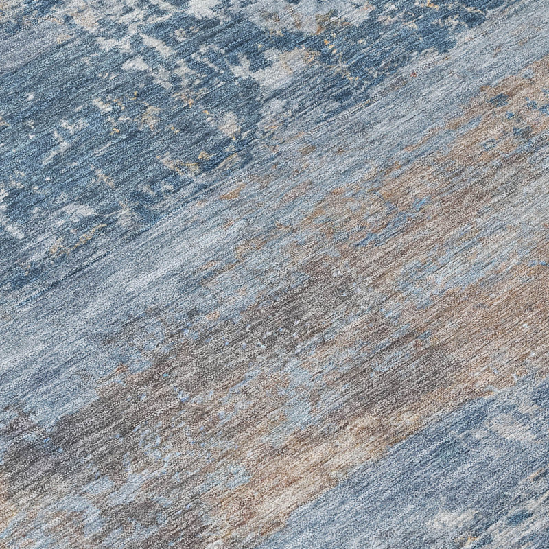 Machine Washable Indoor/Outdoor Meredith ACN2146 Abstract Rug, Rectangle 10 pi x 14 pi