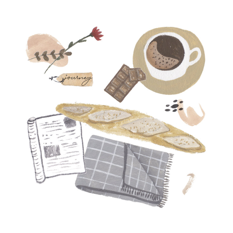 Autumn Baking Diary III by Melissa Wang - Wrapped Canvas Painting, 51cm H x 51cm W x 3.8cm D