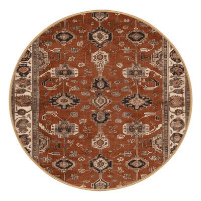 Tapis brun lavable à la machine