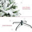 Tall Unlit Snow Flocked Pine Artificial Christmas Tree