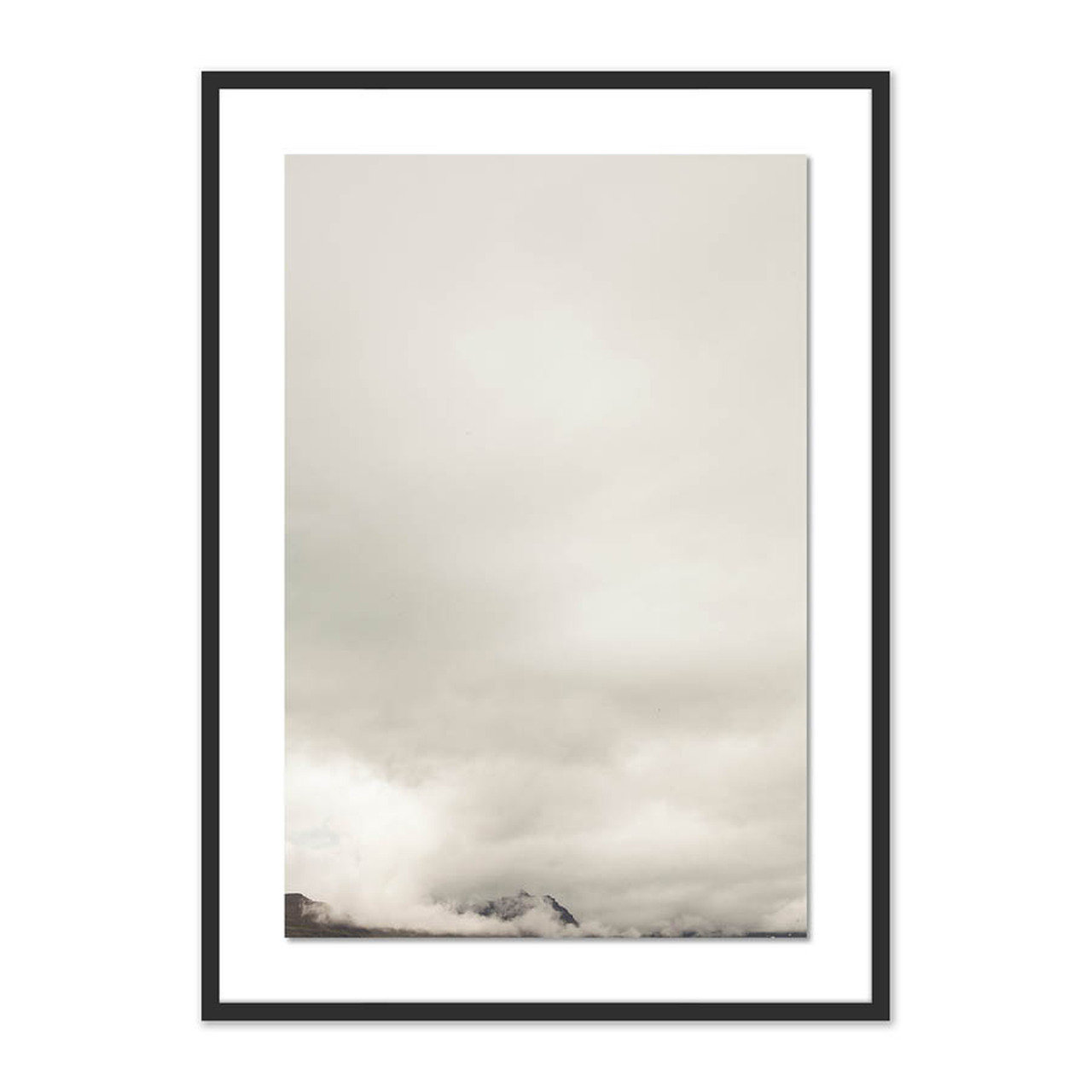 Clouds "Clouds 11" Print by Riley Ryan, Black, 40" H x 29" W x 2.5" D