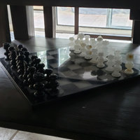 Wrought Studio Handmade Salvo Black Chess Board Game & Reviews