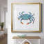Crabe bleu pétillant - peinture encadrée-1388747233-1388747238