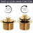 1-1/2" x 12" PVC Twist & Close Bathtub Leg Drain Assembly with Two-Hole Overflow-37145631
