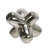 Decorative Metal Orb Object for Home Decor Display - Geometric Sculpture Accent for Office, Tabletop, or Living Room Decoration - Silver-547501285-547501282