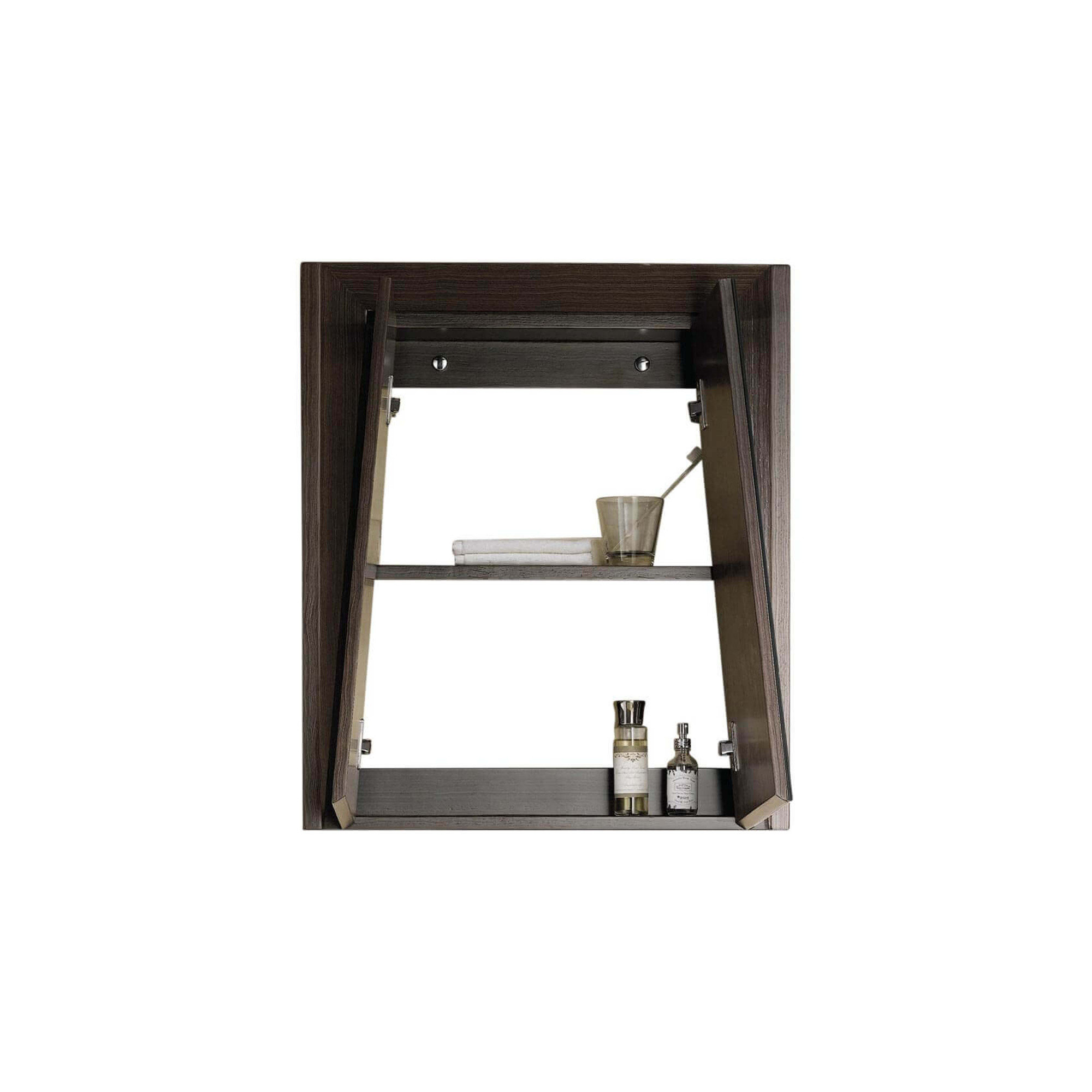 Heyer Surface Medicine Cabinet, Ebony Wave, 27.13" H x 23.63" W x 6" D