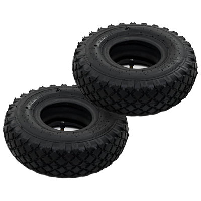 Vidaxl 2 Tyres 2 Inner Tubes 3.00-4 260X85 For Sack Truck Wheel Rubber