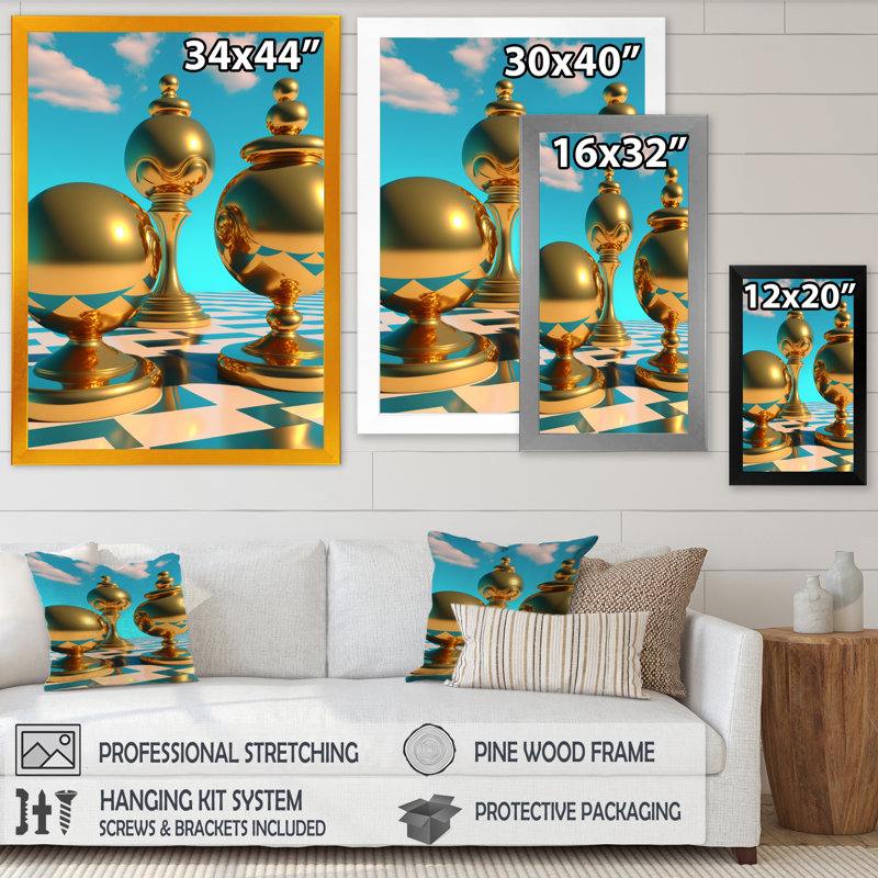 Golden Spheres Infinity VII - reproduction sur toile, Impression noire sur toile encadrée, H 20 po x l 12 po x P 1 po