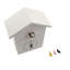 White Minimalist Cuckoo Wall Clock