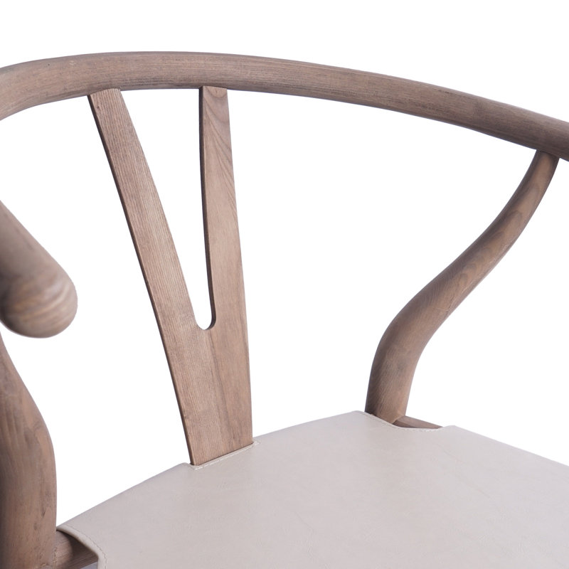 Inderjeet Side Chairs in Antique Natural, White, Light Brown