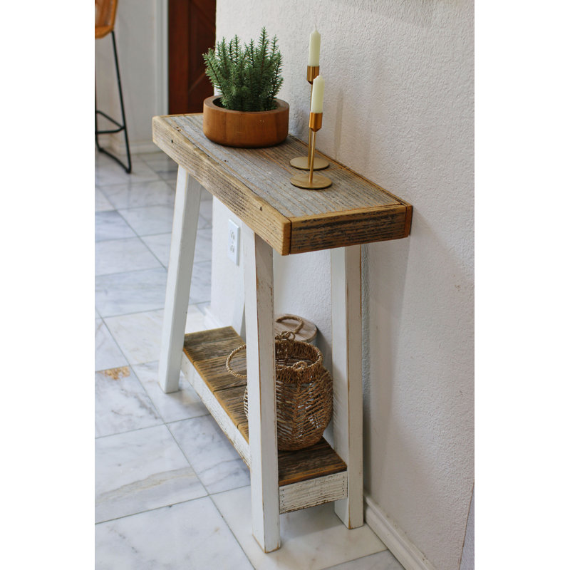 Tayshaun Solid Wood Console Table, 30" H x 30" W x 10" D