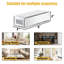 Tablettes murales flottantes en verre Charleily