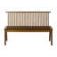 Banc en bois massif à dossier à lattes pliable-1006734937