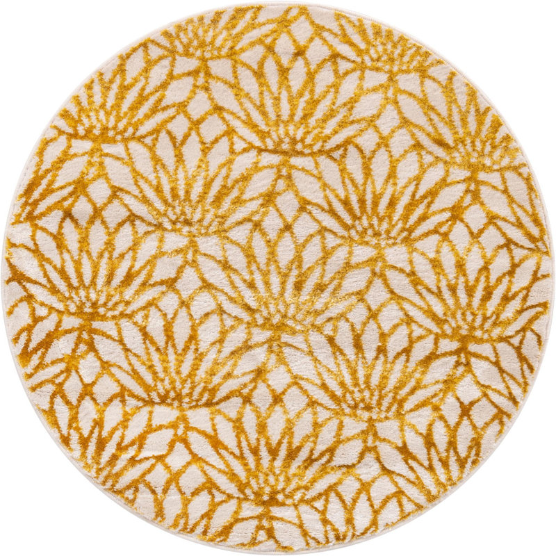 Friederieke Floral Indoor Rug, Round 3'3"