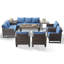 Ingvald All-Weather Wicker Outdoor Patio Conversation Set Seating Group With Lounge Chairs-350138098