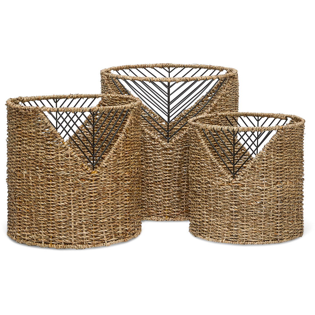 Shoshana Woven Basket Adore Decor