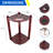 GSE Wooden 10 Corner Style Pool Cue Rack with Score Counter, Metal Hook, and Drink Holders - Black-88881571