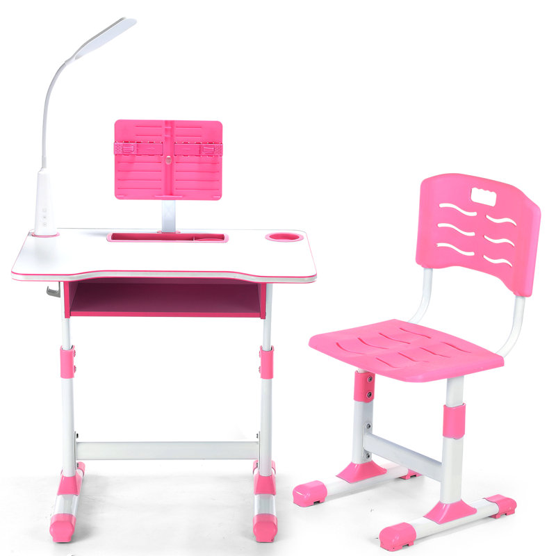 Chaise de bureau réglable pour enfants, Rose