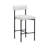 Boucle Upholstered Bar Stool with Metal Legs-683526334-719635357-719110048