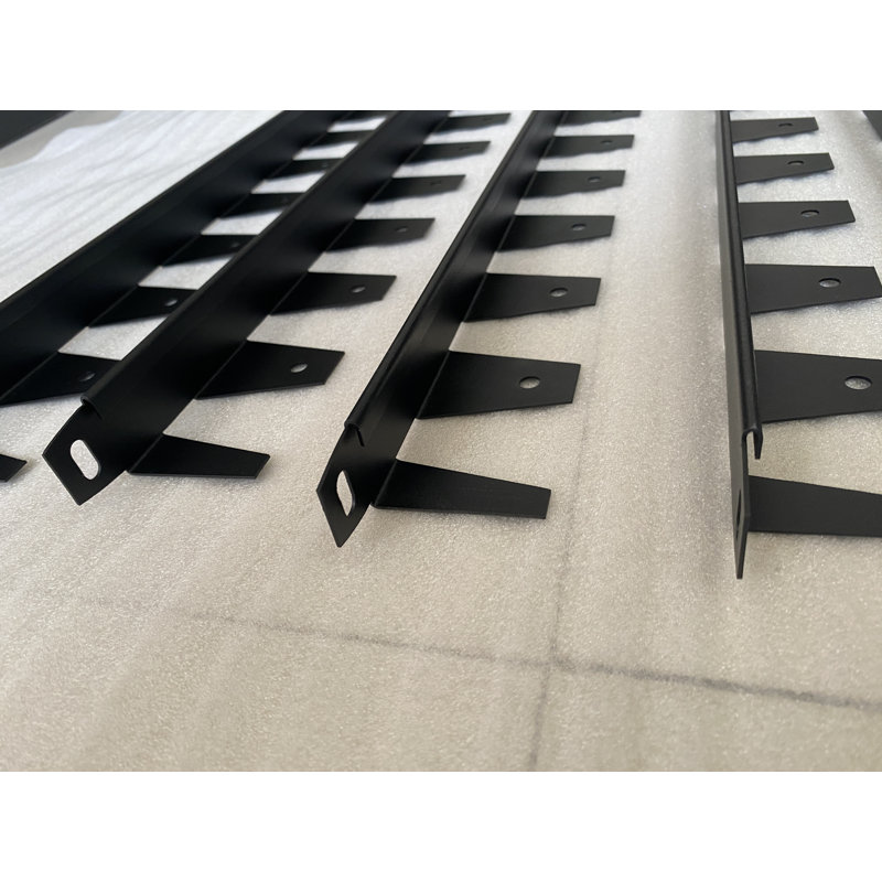 40" X 2" X 2" Stainless Steel Garden Edging Complete Set With Included Installation Nails, No-dig Landscape Edging Kit, Black