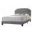 Grey Upholstered Queen Bed