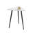 Small Black Side Table, Triangle Side Table, Modern Narrow Bedside Table-980132635