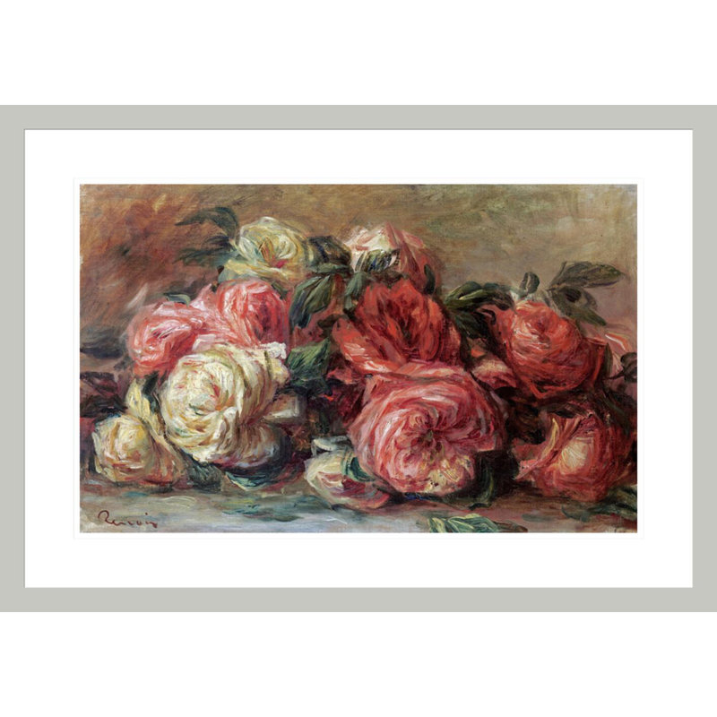 «Discarded Roses» par Pierre-Auguste Renoir, impression giclée encadrée, H 20,88 po x l 29,5 po