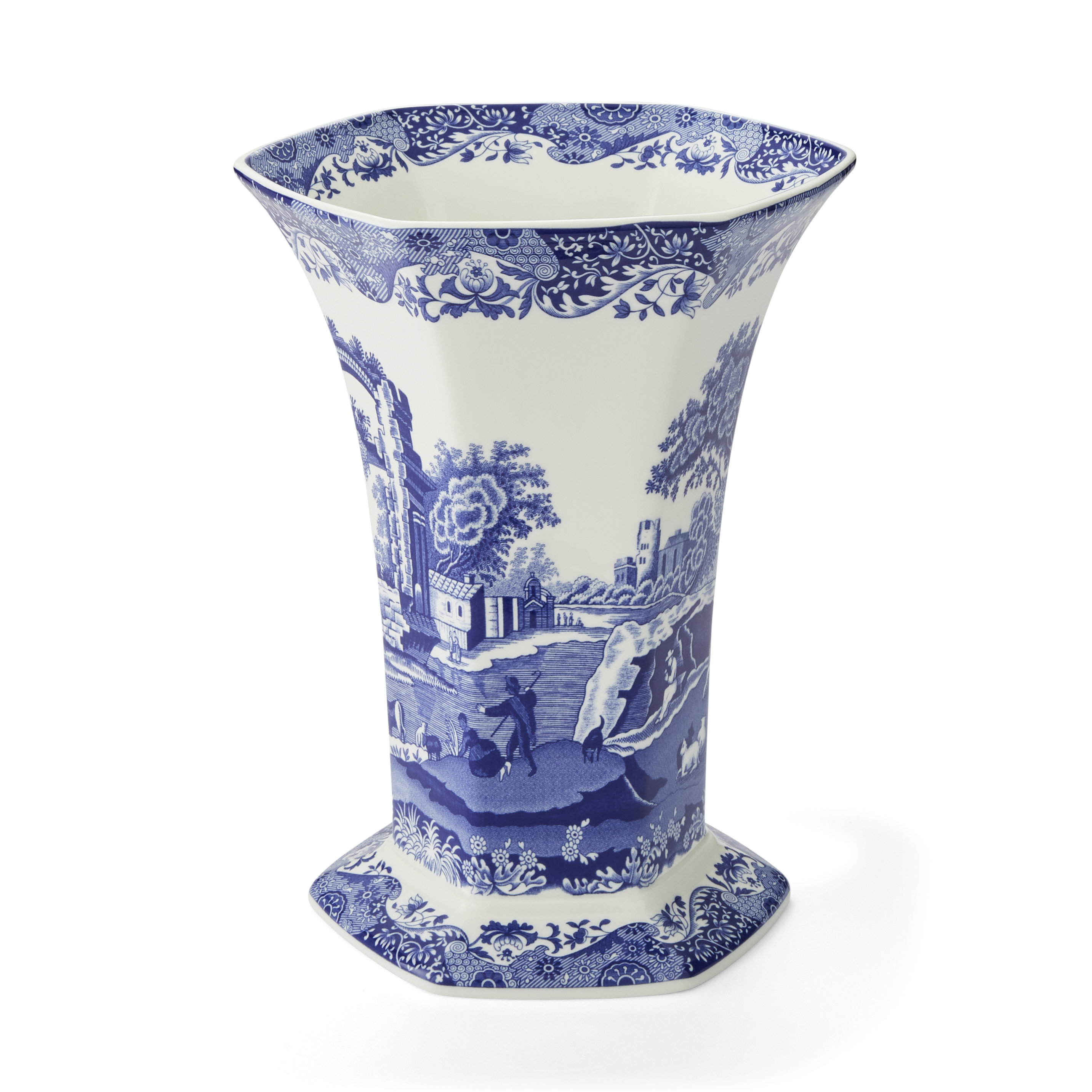Spode Blue Italian Hexagonal Vase 10.5" & Reviews | Perigold