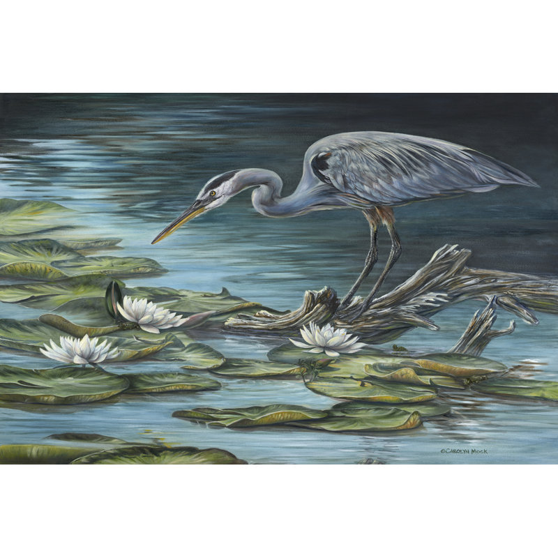 Heron Haven by Carolyn Mock - Wrapped Canvas Painting, 81cm H x 122cm W