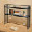 45.28 Inch Desktop Bookshelf, 2 Tier Metal Storage Shelf Organizer for Office Desk Books and Files