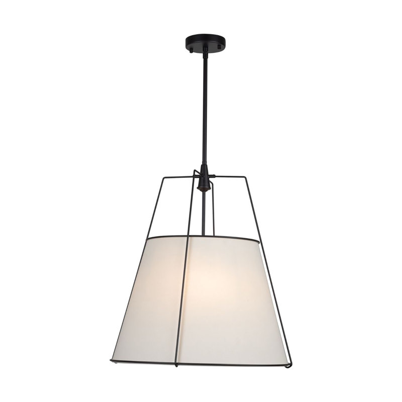 Luminaire suspendu 3 lumières Pullman, Noir