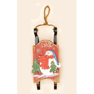 9'' Wood Holiday Shaped Ornament