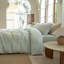 Ensemble de housse de couette rayé 100% coton délavé DONEUS-113054928-113054925