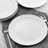 Martha Stewart 6 Piece Fine Ceramic 10.8 Inch Dinner Plate Set In White