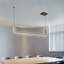 Luminaire suspendu brun à DEL pour îlot de cuisine Led Chandelier 