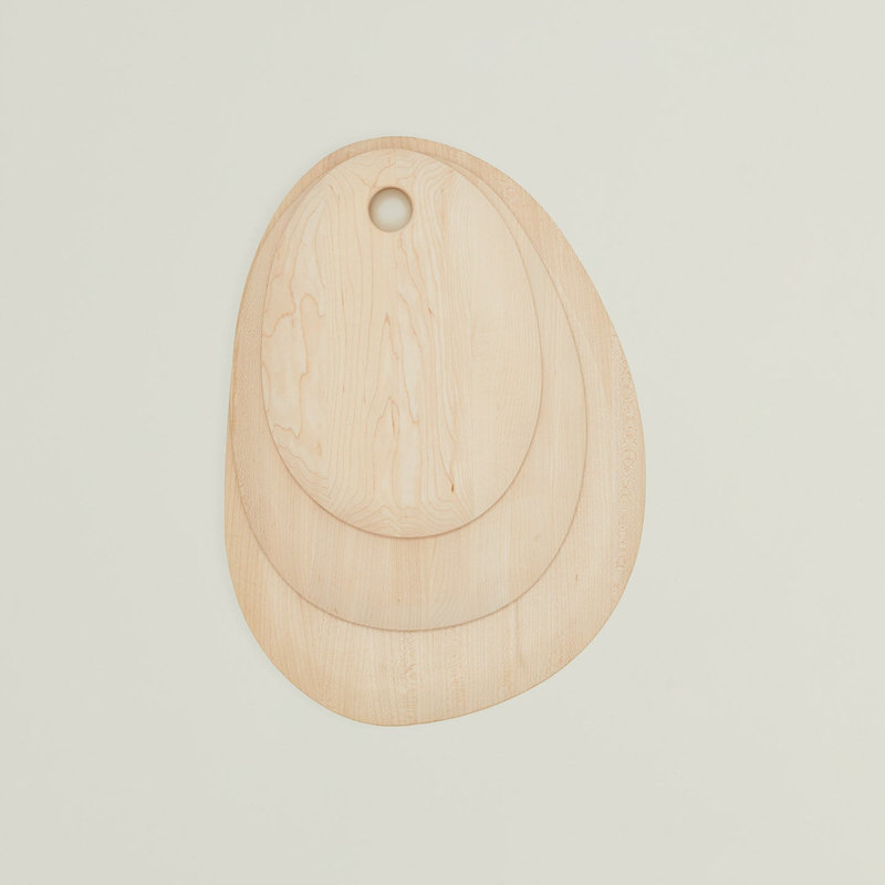 Pebble Cutting Board - Medium, Maple Wood, 13.6" x 10.75"