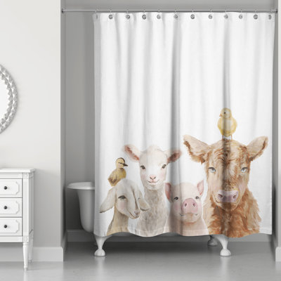 Rideau de douche Baby Farm