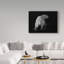 'Polar Bear Portrait' Acrylic Painting Print on Wrapped Canvas-30364357