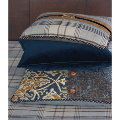 Arthur Appliqued Cotton Reversible Throw Pillow