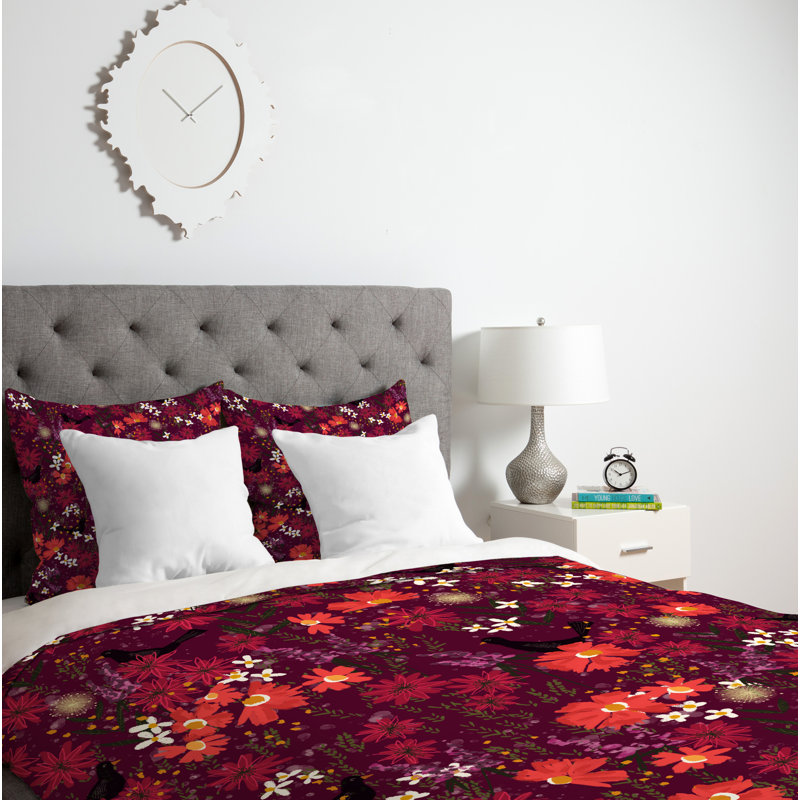 Joy Laforme Floral Duvet Cover