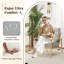 Fauteuil d'appoint rembourré 2 pièces avec accoudoirs et pieds en bois d'hévéa-1429346263