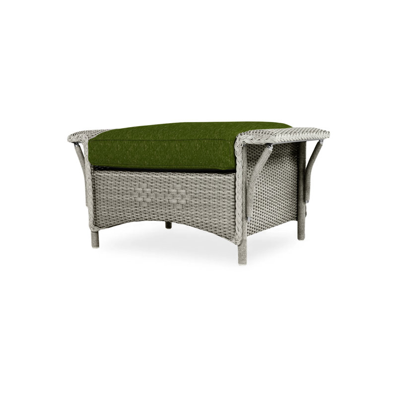 Nantucket Outdoor Ottoman, Rumba Stonewashed, Pewter