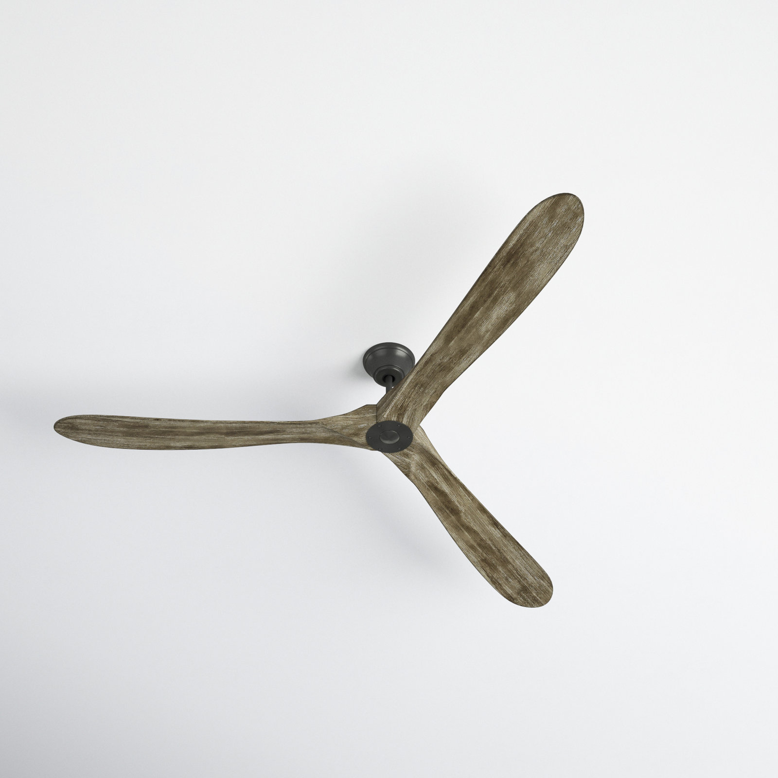 Obsidian Ceiling Fan, Aged Pewter with Light Grey Weathered Oak Blades, 60"