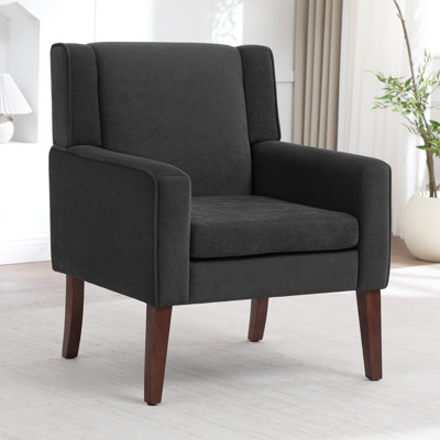 Mid-Century Accent Chairs Featuring Removable Cushions