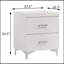 Table de chevet 2 tiroirs