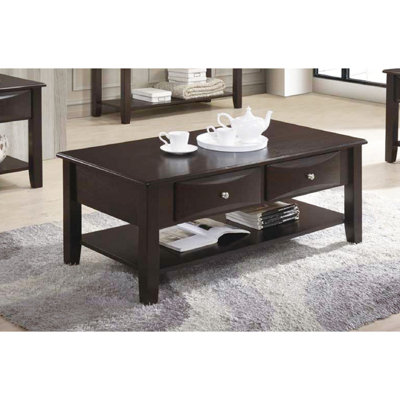 Table basse à deux tiroirs