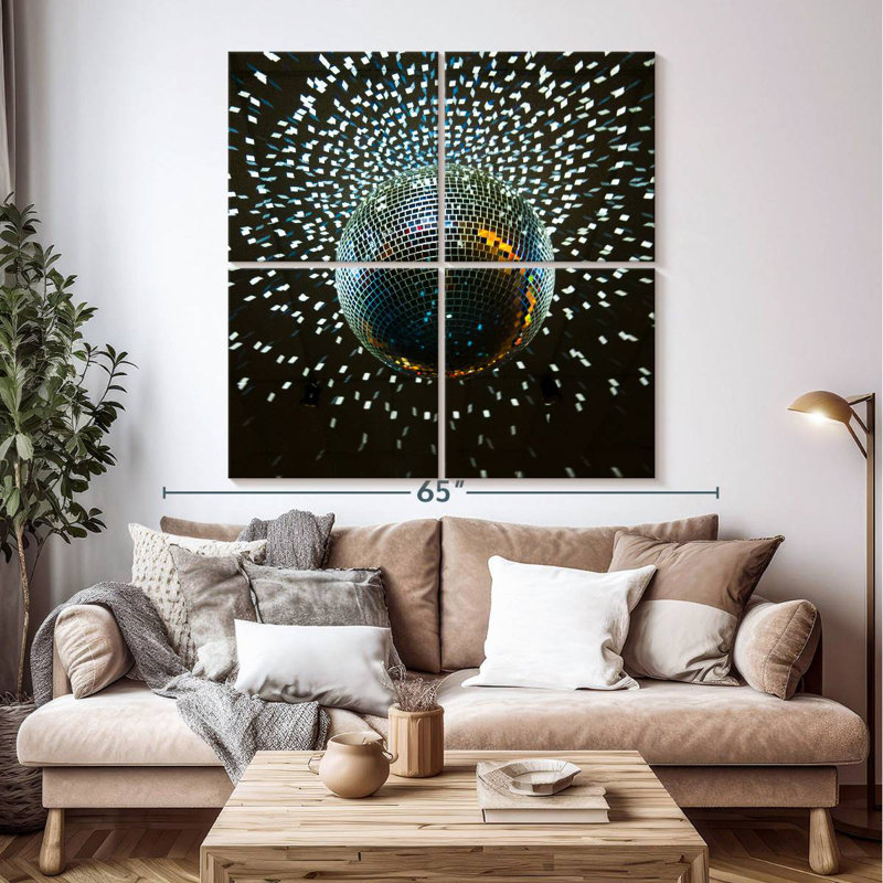 Abarca Disco Ball Lights, 50" H x 50" W