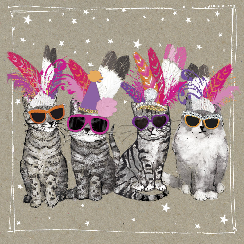 Fancypants Cats VI, H 20 po x l 20 po x P 1,25 po