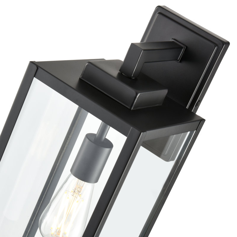 Robert 21" Tall Outdoor Wall Sconce, Matte Black